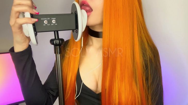 KittyKlaw ASMR高颜值俄罗斯主播在线播放:独家舔耳助眠视频